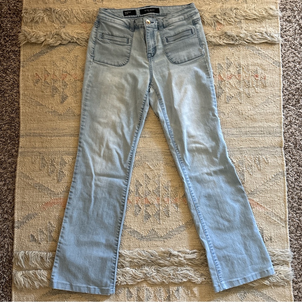 Medium Rise Light Wash Bootcut Jeans